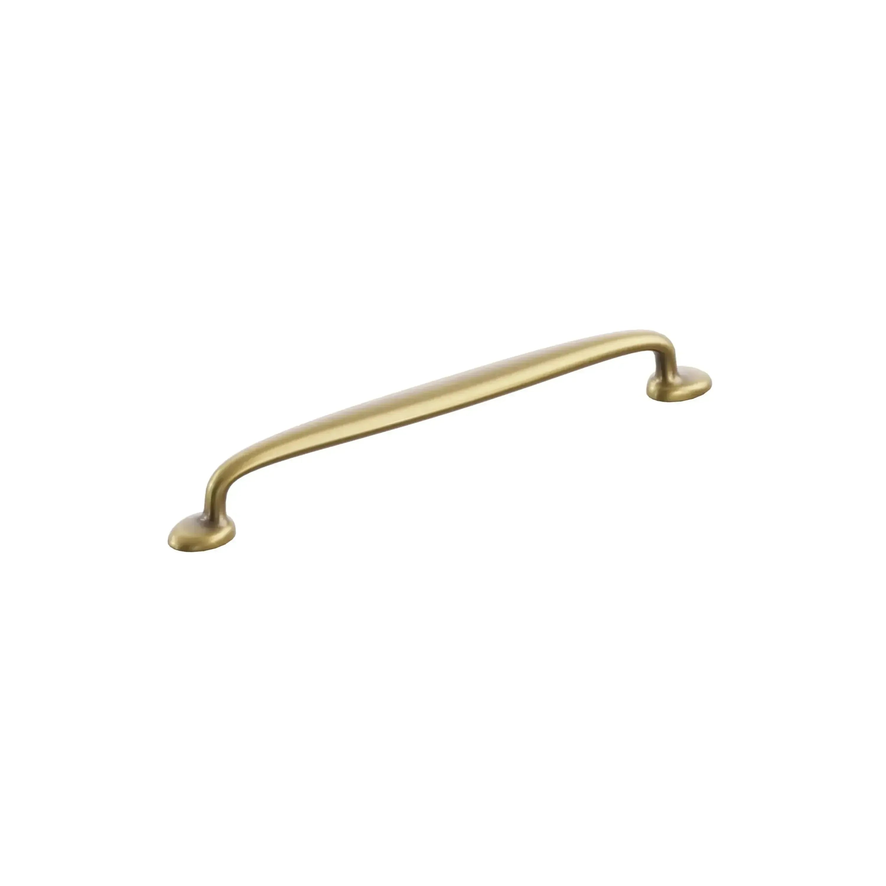 The Schaub Avenue Cabinet Pull in Vintage Brass finish.