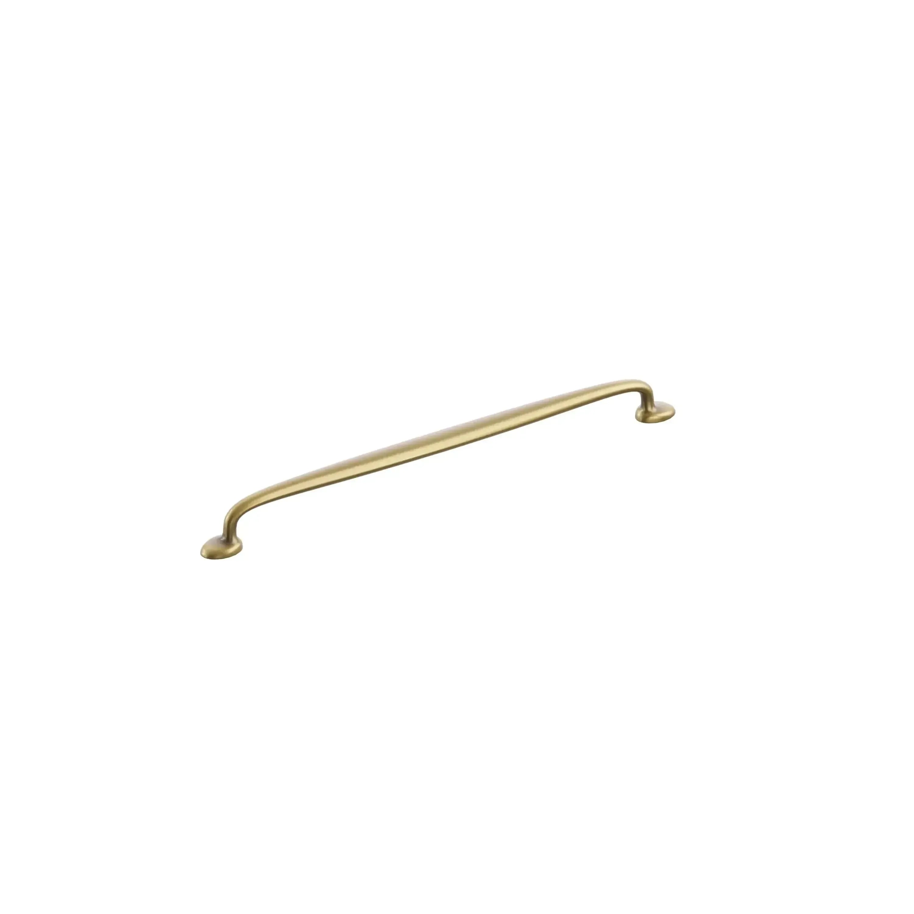 The Schaub Avenue Cabinet Pull in Vintage Brass finish.