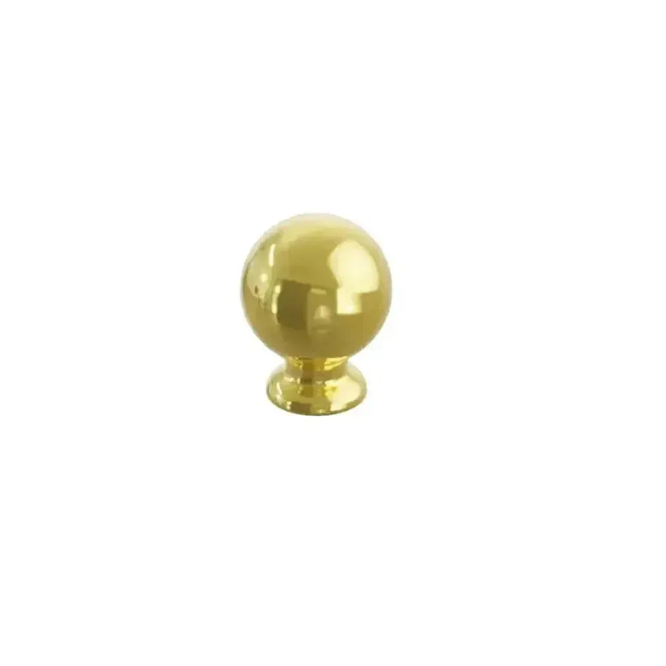 The Schaub Avenue Round Cabinet Knob in Unlacquered Brass finish.