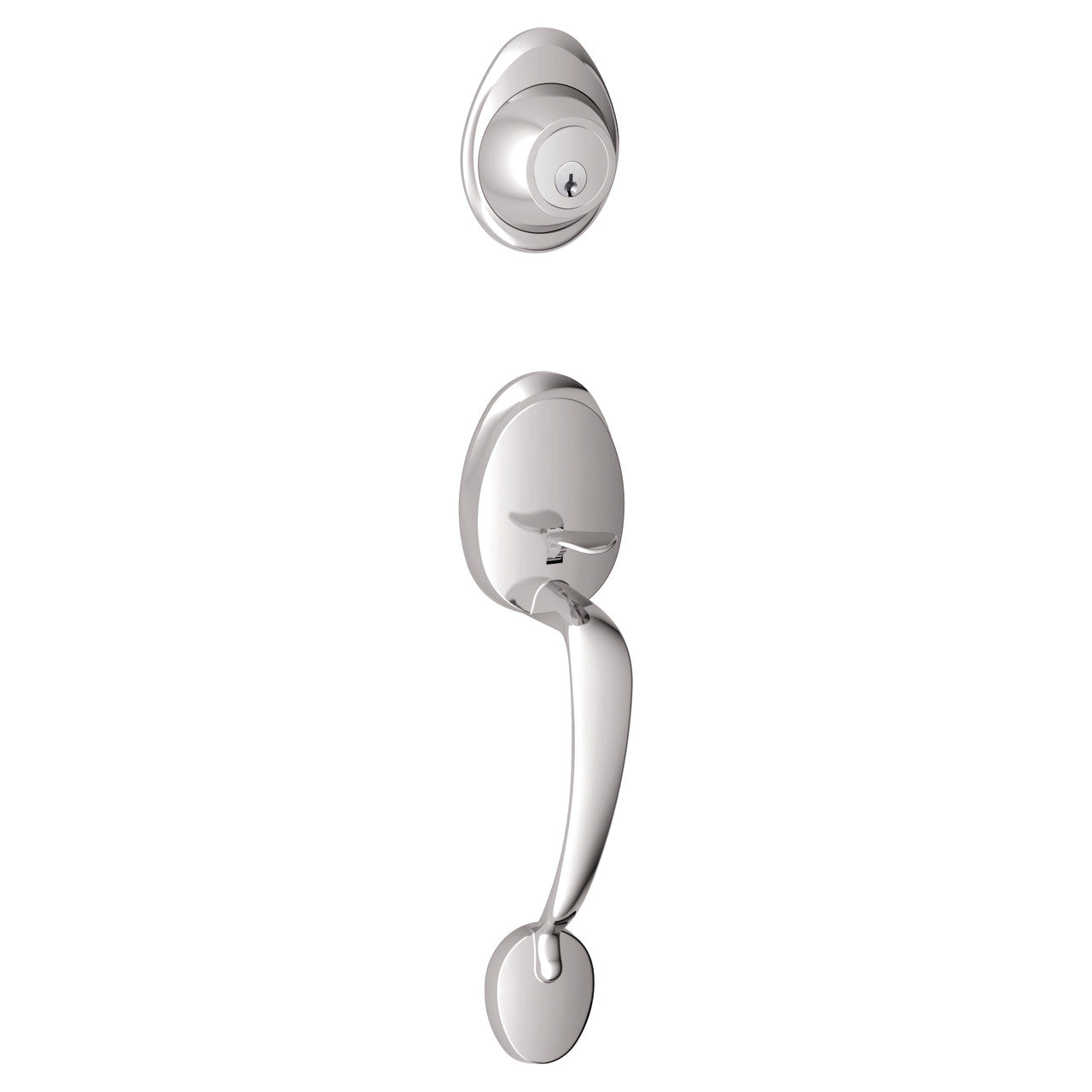 Schlage J Dexter Series Barcelona Single Cylinder Handleset - Exterior Trim Only