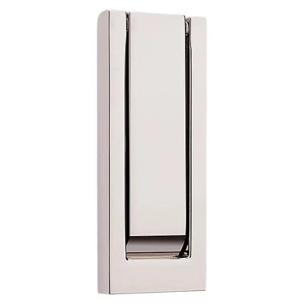 Baldwin 0184 Modern Door Knocker Lifetime Polished Nickel