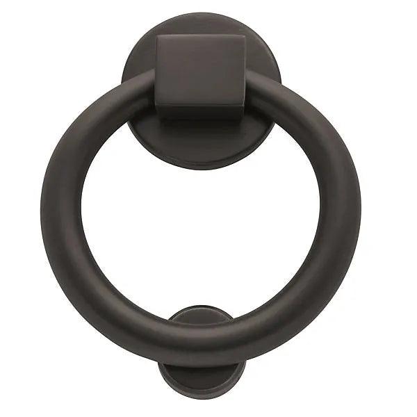 The Baldwin Estate 0195 Ring Door Knocker in Oil Rubbed Bronze finish