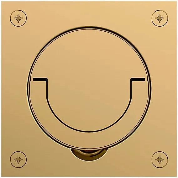 Baldwin Estate 0397 Flush Cup Handle & Ring Pull in Unlacquered Brass finish