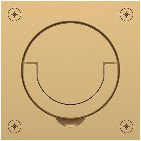 Baldwin Estate 0397 Flush Cup Handle & Ring Pull in Vintage Brass finish