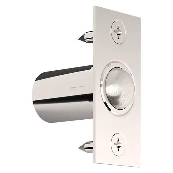 Baldwin 0426 Adjustable Ball Catch Fitted in Door Lifetime Polished Nickel