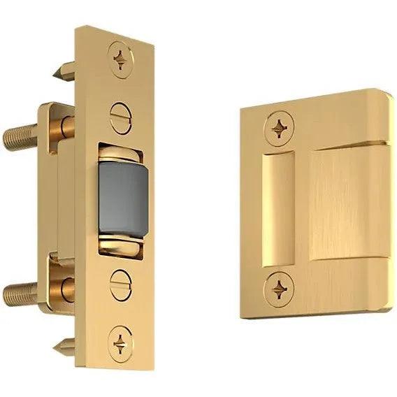 Baldwin 0430 Roller Latch with Full Lip Strike Lifetime Satin Brass