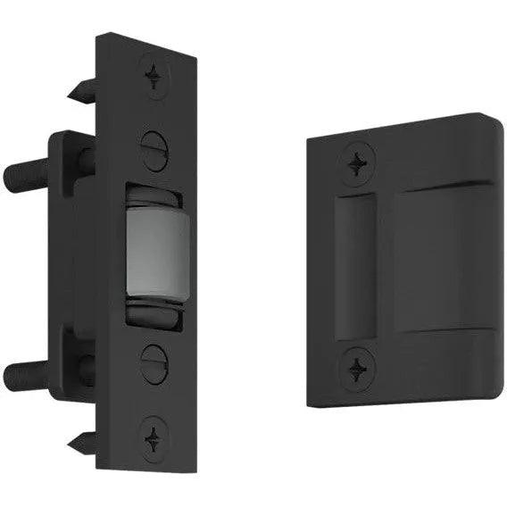 Baldwin 0430 Roller Latch with Full Lip Strike Satin Black