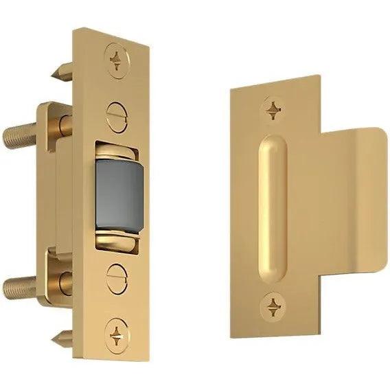 Baldwin 0432 Roller Latch with T Strike Vintage Brass