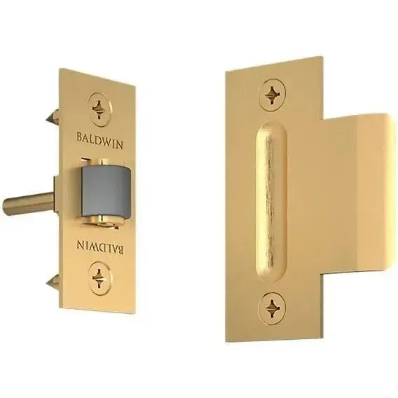 Baldwin 0440 Adjustable Roller Catch in Lifetime Satin Brass finish