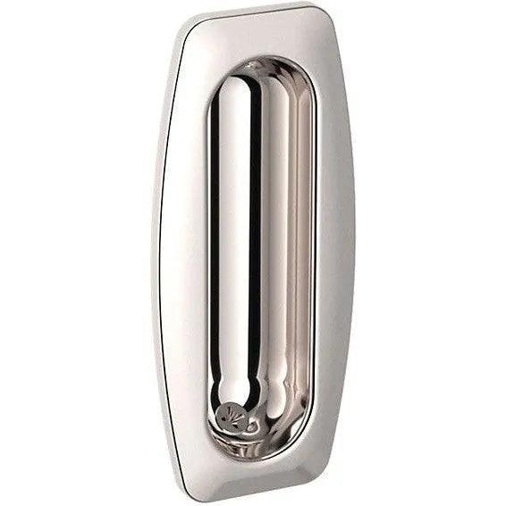 Baldwin 0458 Sliding Door Flush Pull Lifetime Polished Nickel