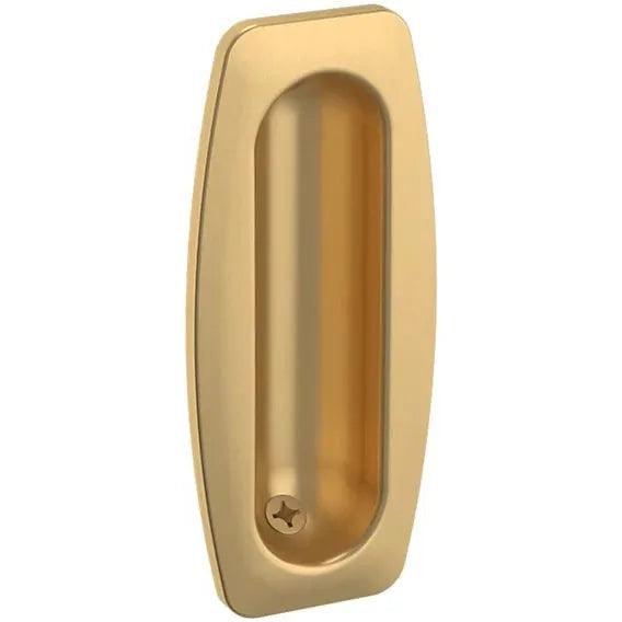 Baldwin 0458 Sliding Door Flush Pull Vintage Brass
