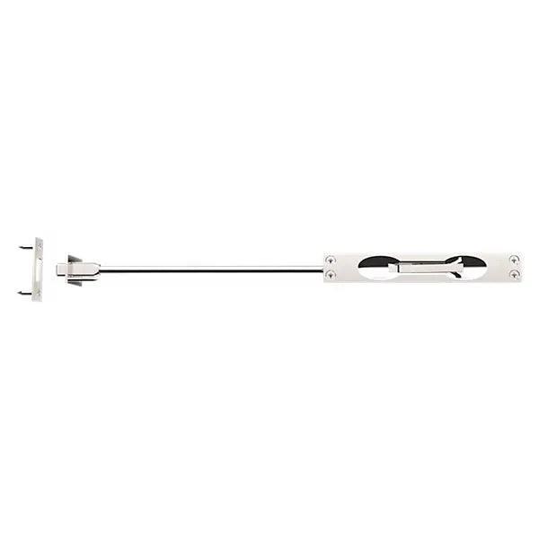Baldwin 0600 Flush Bolt with 12" Rod Lifetime Polished Nickel