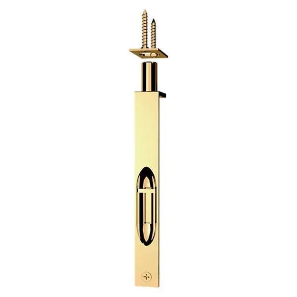 Baldwin 0626 6" Flush Bolt Unlacquered Brass