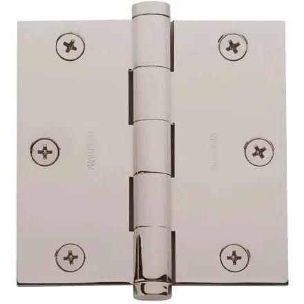 Baldwin 1035 3.5" Square Corner Hinge Lifetime Polished Nickel