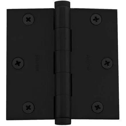 Baldwin 1035 3.5" Square Corner Hinge Satin Black