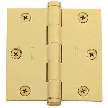 Baldwin 1035 3.5" Square Corner Hinge Unlacquered Brass
