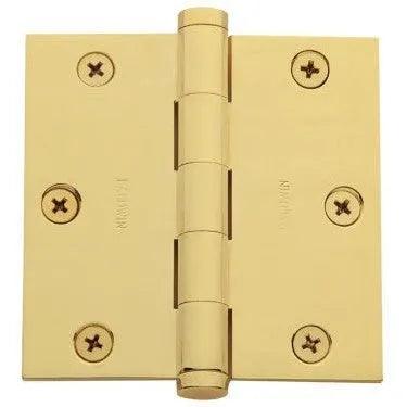 Baldwin 1035 3.5" Square Corner Hinge Vintage Brass