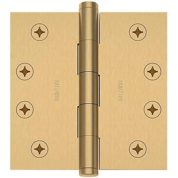 Baldwin 1040 4" Square Corner Hinge Vintage Brass