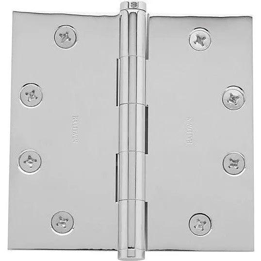 Baldwin 1045 4.5" Square Corner Hinge Polished Chrome