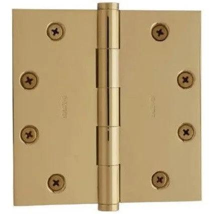 Baldwin 1045 4.5" Square Corner Hinge Unlacquered Brass