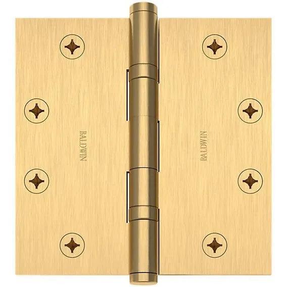 Baldwin 1046 4.5" Ball Bearing Hinge Lifetime Satin Brass