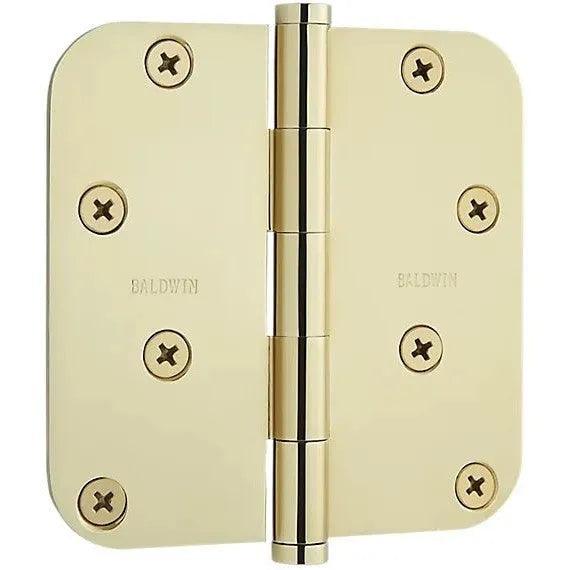 Baldwin 1140 5/8" Radius Corner Hinge Lifetime Polished Brass