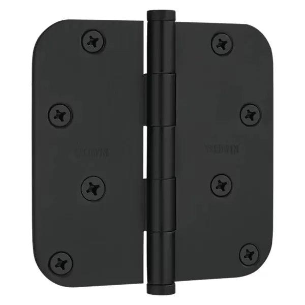Baldwin 1140 5/8" Radius Corner Hinge Satin Black