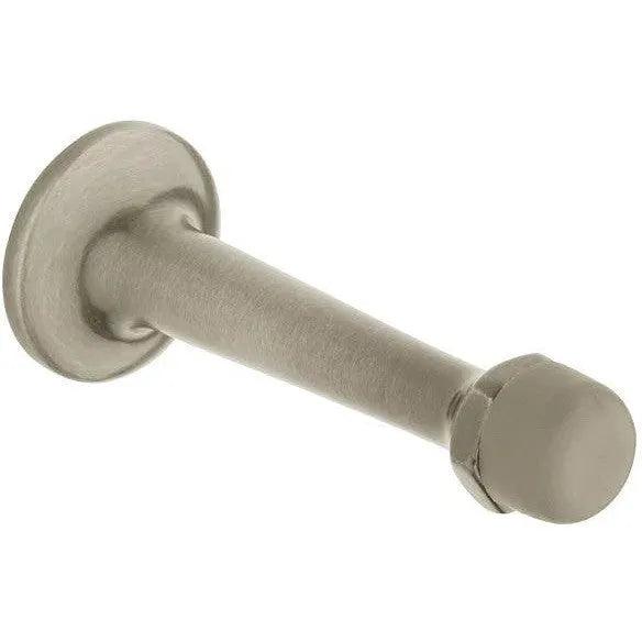 Baldwin 4045 Base Mounted Door Bumper - 3" Lifetime Satin Nickel