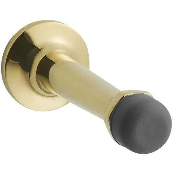 Baldwin 4045 Base Mounted Door Bumper - 3" Unlacquered Brass
