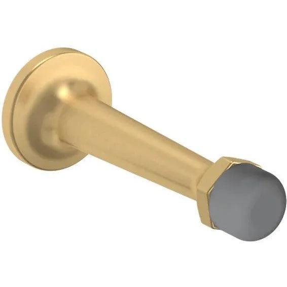 Baldwin 4045 Base Mounted Door Bumper - 3" Vintage Brass