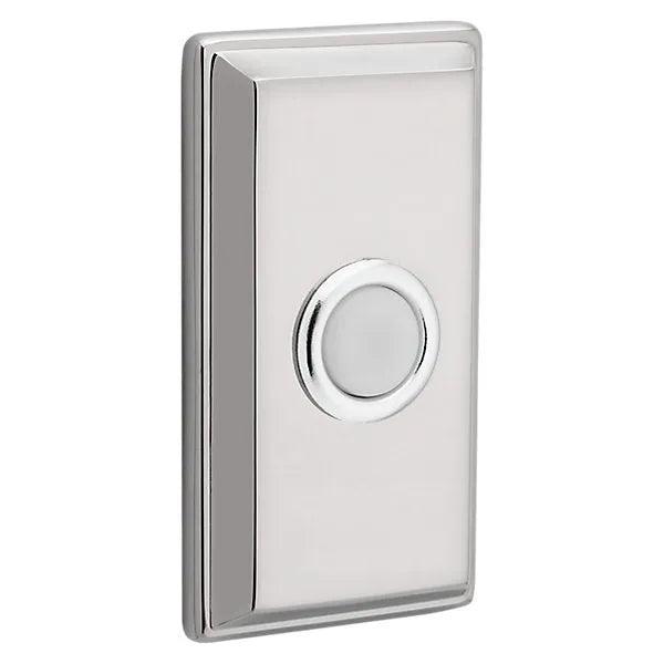Baldwin 4860 Rectangular Bell Button Lifetime Polished Nickel