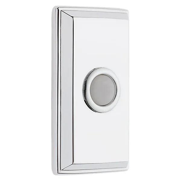 Baldwin 4860 Rectangular Bell Button Polished Chrome