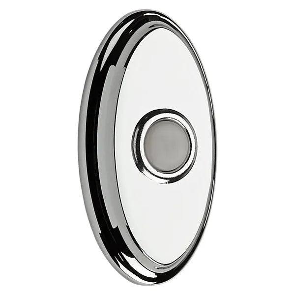 Baldwin Estate 4861 Oval Bell Button in Polished Chrome finish