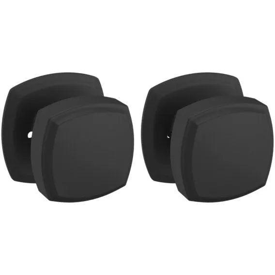 Baldwin Estate 5011 Privacy Knob with 5058 Rosette in Satin Black finish