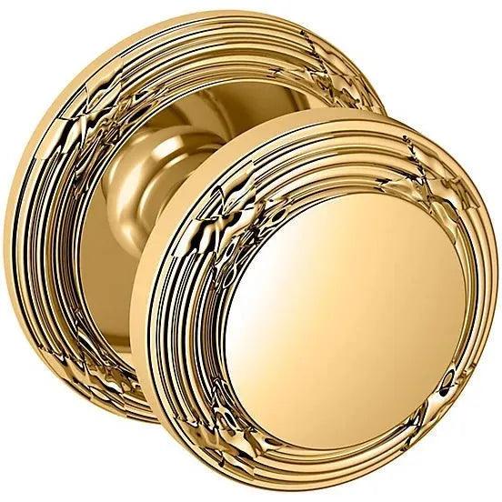 Baldwin Estate 5013 Half Dummy Knob with 5021 Rosette in Unlacquered Brass finish