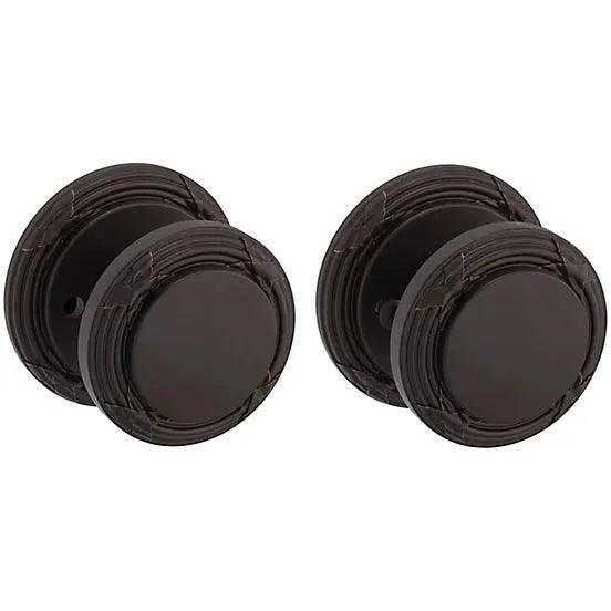 Baldwin Estate 5013 Privacy Knob with 5021 Rosette in Venetian Bronze finish