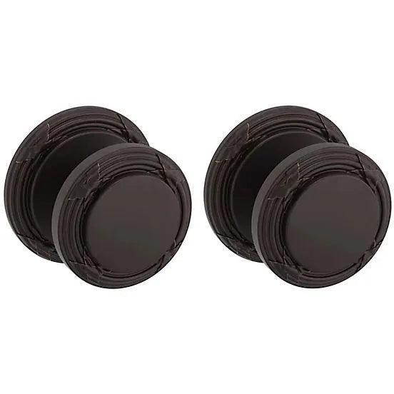 Baldwin Estate 5013 Full Dummy Knob with 5021 Rosette in Venetian Bronze finish