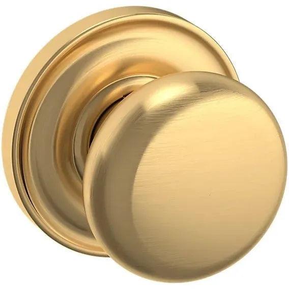 Baldwin 5015 Classic Knob with 5048 Rosette Lifetime Satin Brass