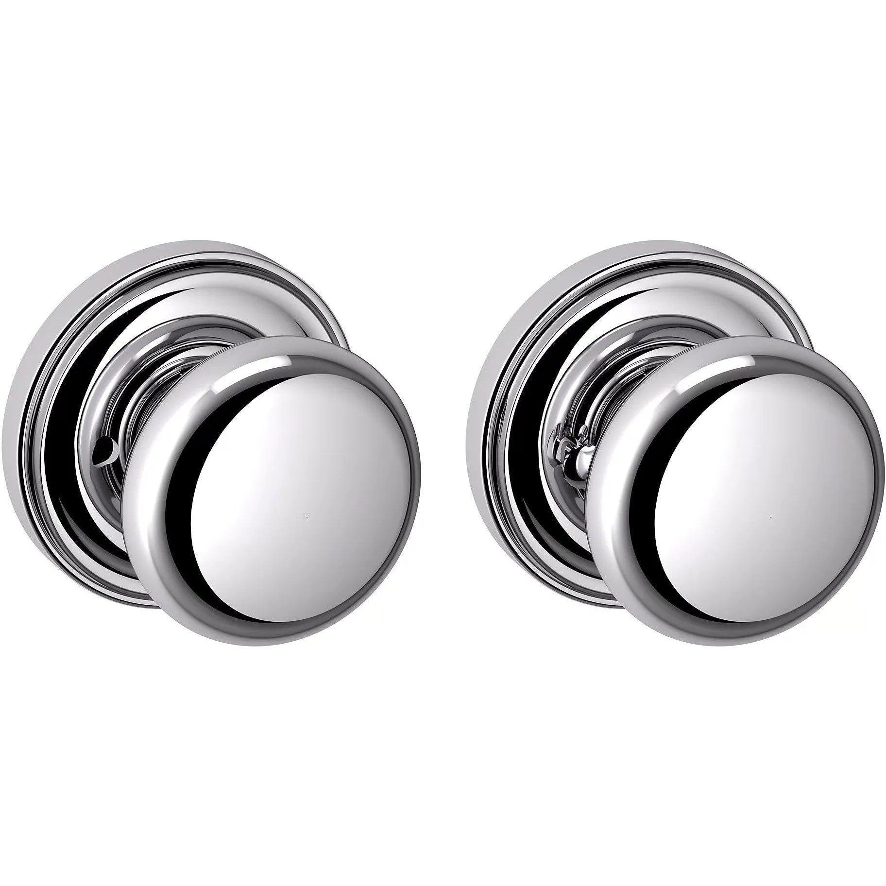 Baldwin 5015 Classic Knob with 5048 Rosette Polished Chrome