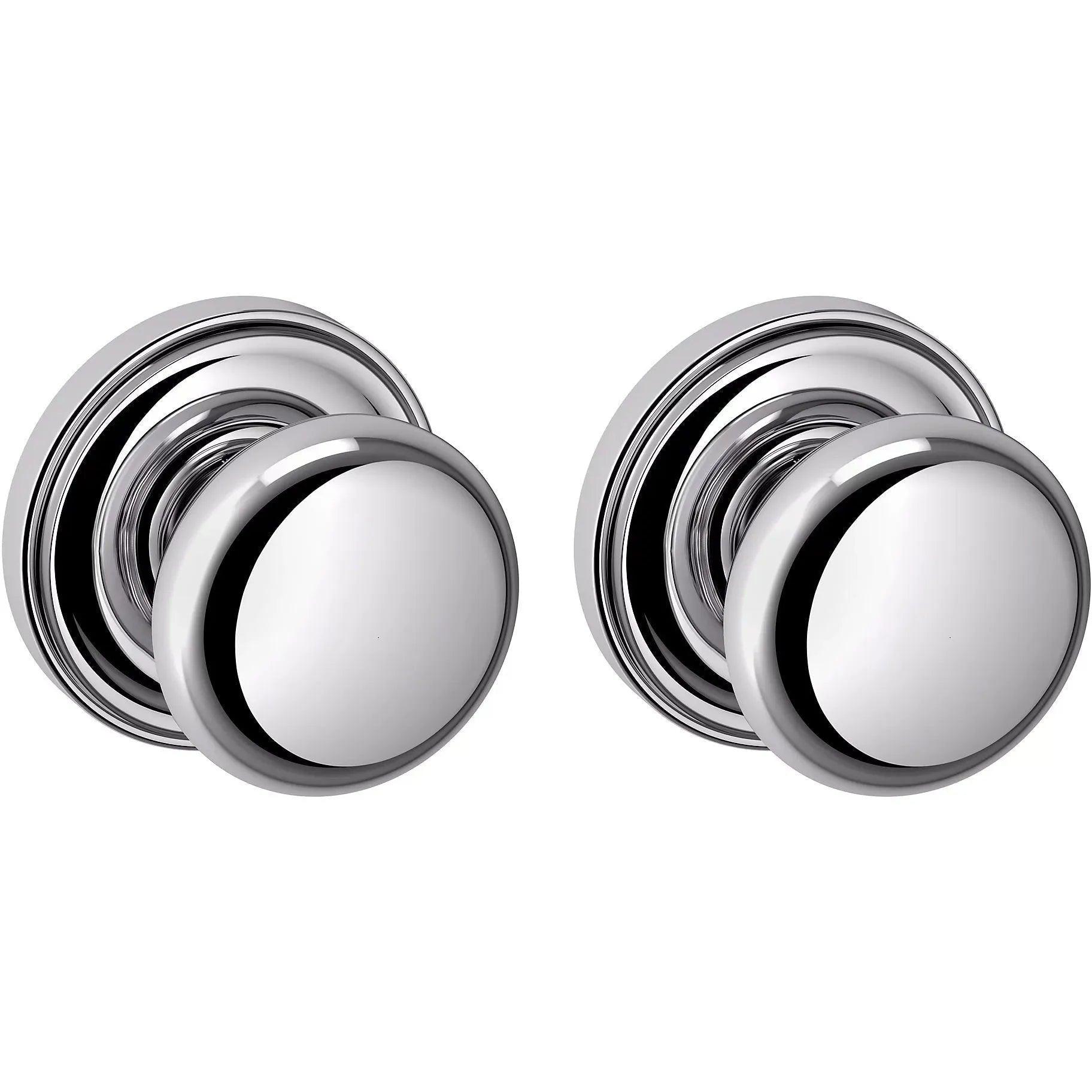 Baldwin 5015 Classic Knob with 5048 Rosette Polished Chrome