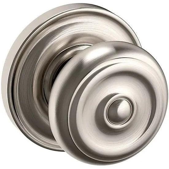 Baldwin 5020 Colonial Knob with 5048 Rosette Lifetime Satin Nickel