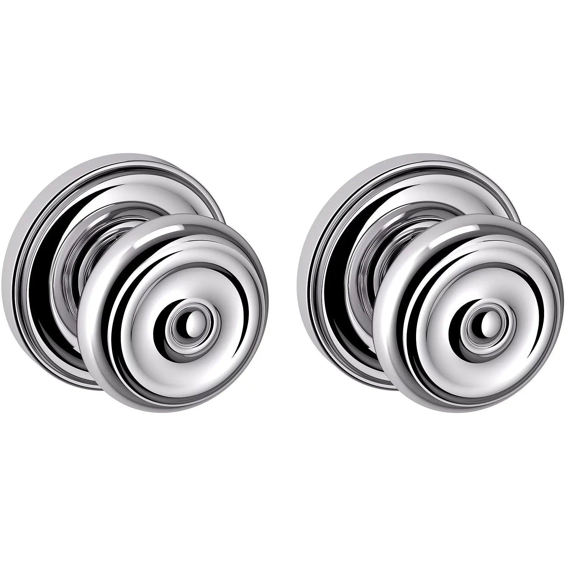 Baldwin 5020 Colonial Knob with 5048 Rosette Polished Chrome