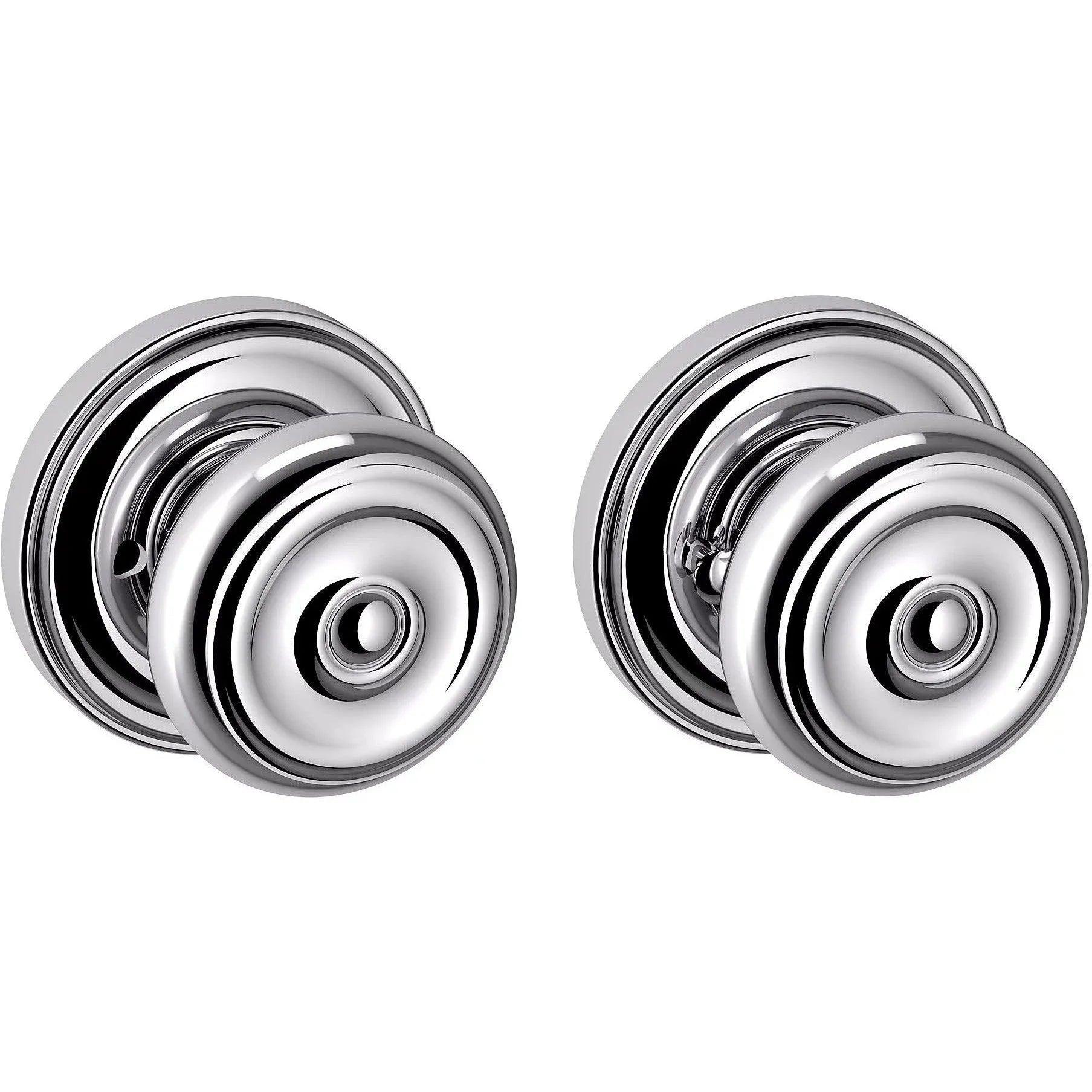 Baldwin 5020 Colonial Knob with 5048 Rosette Polished Chrome