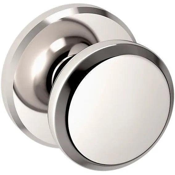 Baldwin 5023 Knob with R016 Rosette Lifetime Polished Nickel