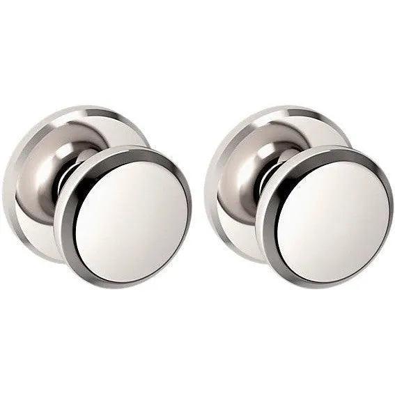 Baldwin 5023 Knob with R016 Rosette Lifetime Polished Nickel