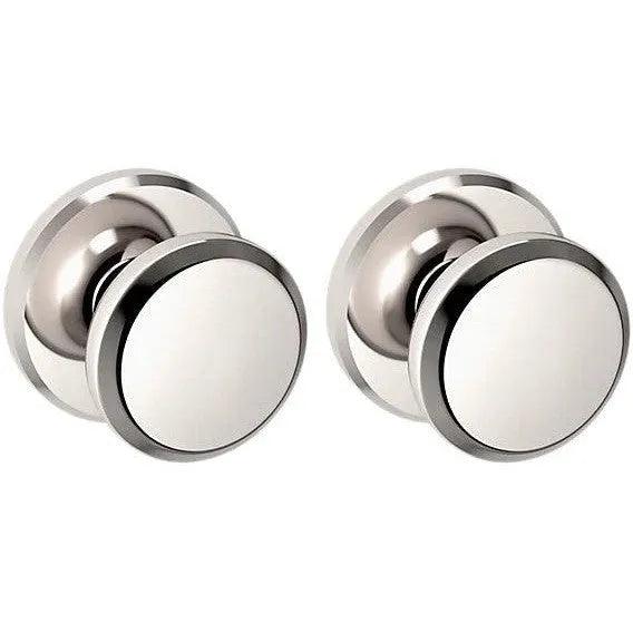 Baldwin 5023 Knob with R016 Rosette Lifetime Polished Nickel