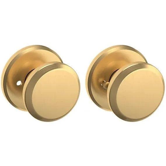 Baldwin 5023 Knob with R016 Rosette Lifetime Satin Brass