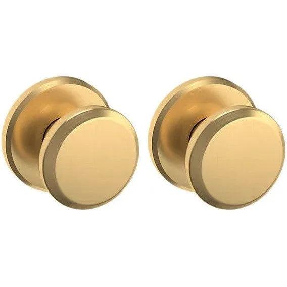 Baldwin 5023 Knob with R016 Rosette Lifetime Satin Brass