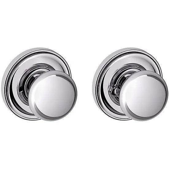 Baldwin 5030 Knob with 5048 Rosette Polished Chrome