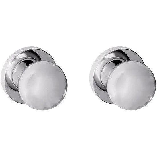 Baldwin 5041 Knob with 5046 Rosette Polished Chrome